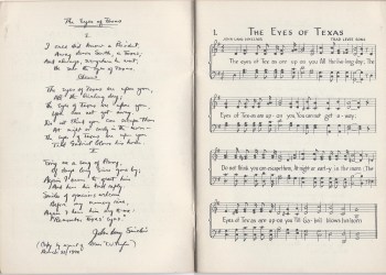 Songs of the 40 Acres.Eyes of Texas