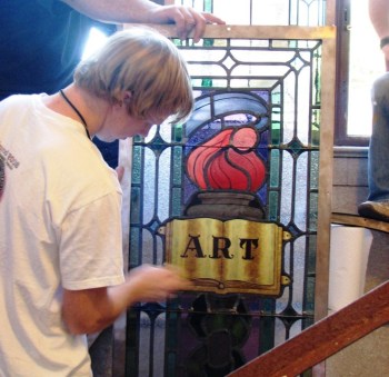 4.Ashbel Smith Window.Installation.Summer 2008