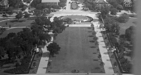 UT Tower Deck.South Mall View.1936