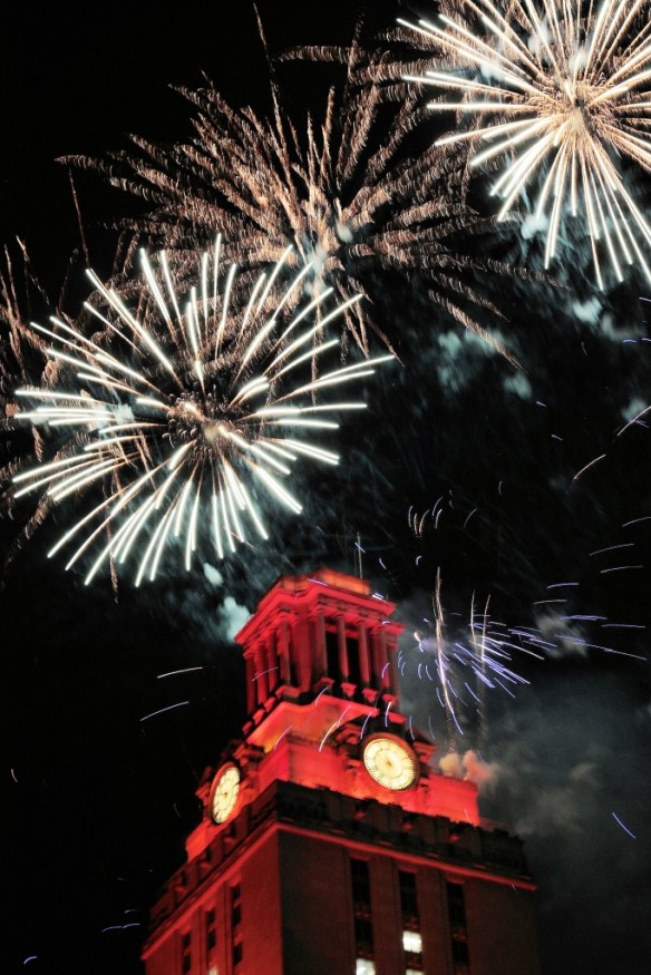 UT Tower Fireworks