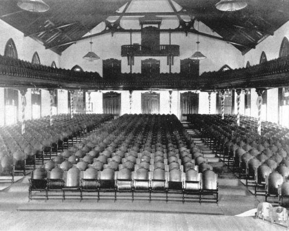 Old Main Auditorium.Out from stage.