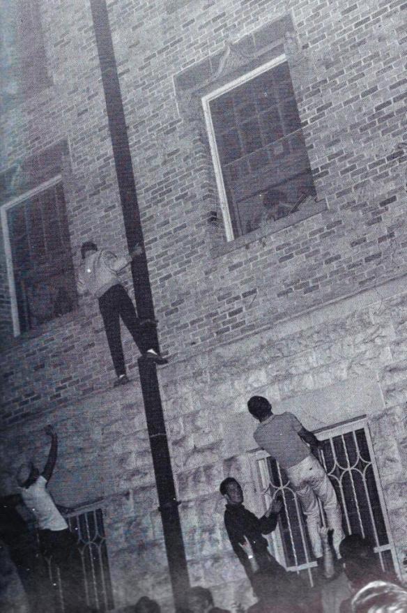 1961 Panty Raid.Littlefield Dorm