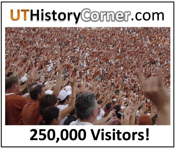 UT History Corner.250 Thousand Visitors