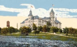 Old Main.Water Tank.Bluebonnets