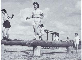 1943 WW II.Womens Obstacle Course