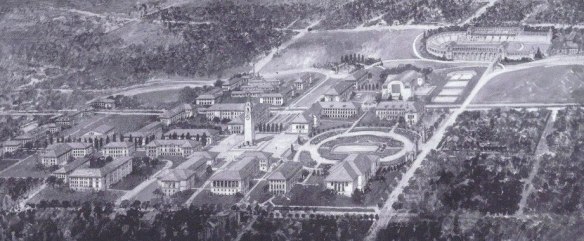 John White Birds Eye View.1920s Campus Plan